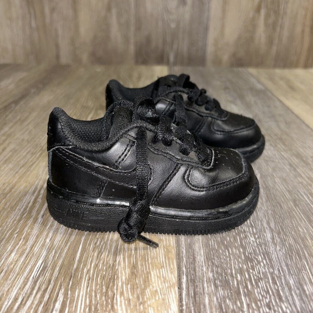 Nike Air Force 1 Low Toddler Youth US Size 4C Black Sneaker Shoes 314194-008